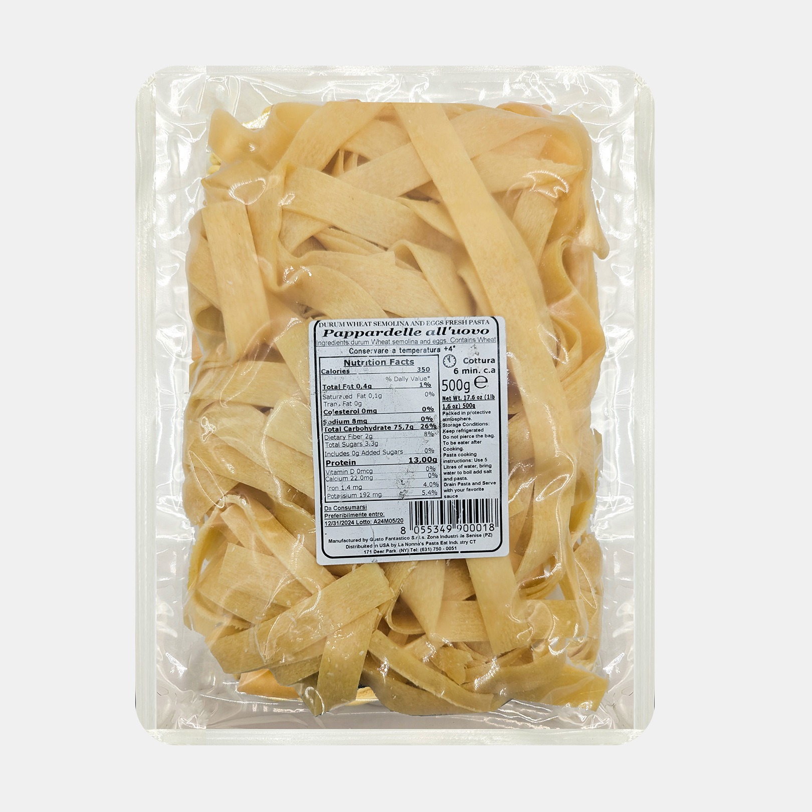 Nonna’s Fresh Pappardelle all’uovo