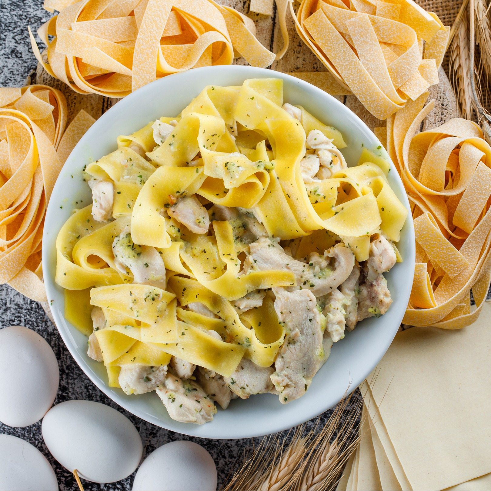 Nonna’s Fresh Pappardelle all’uovo